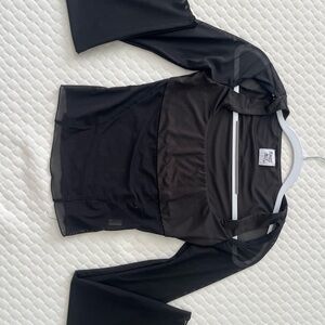 Princess Polly Charcoal Sheer Top